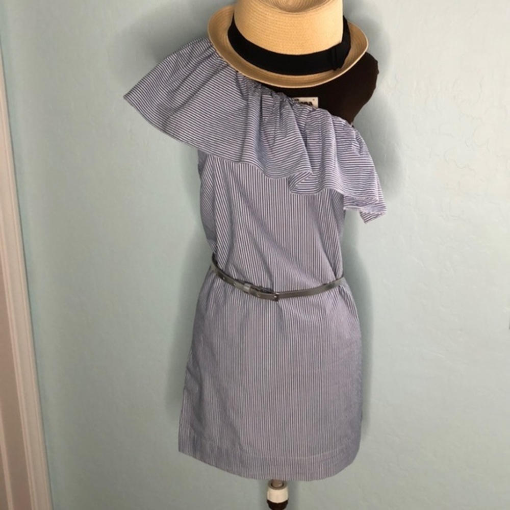 ABERCROMBIE & FITCH Off The Shoulder Striped Dress NWT